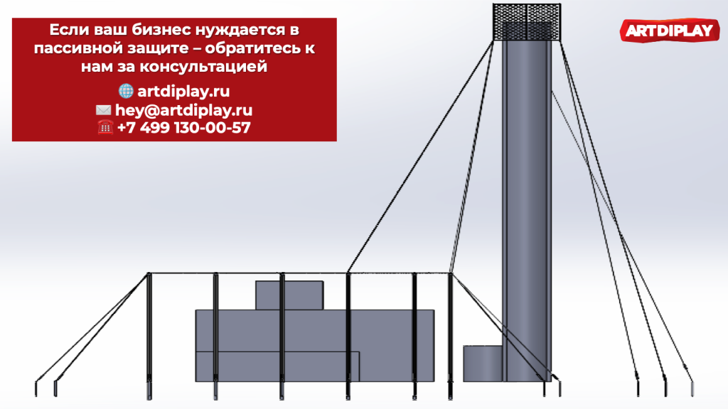Защитные сетки для промышленных объектов 