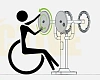 BAROK FITNESS - CFE 05 Уличный инклюзивный тренажер Рули (вращающиеся колеса) для инвалидов колясочников