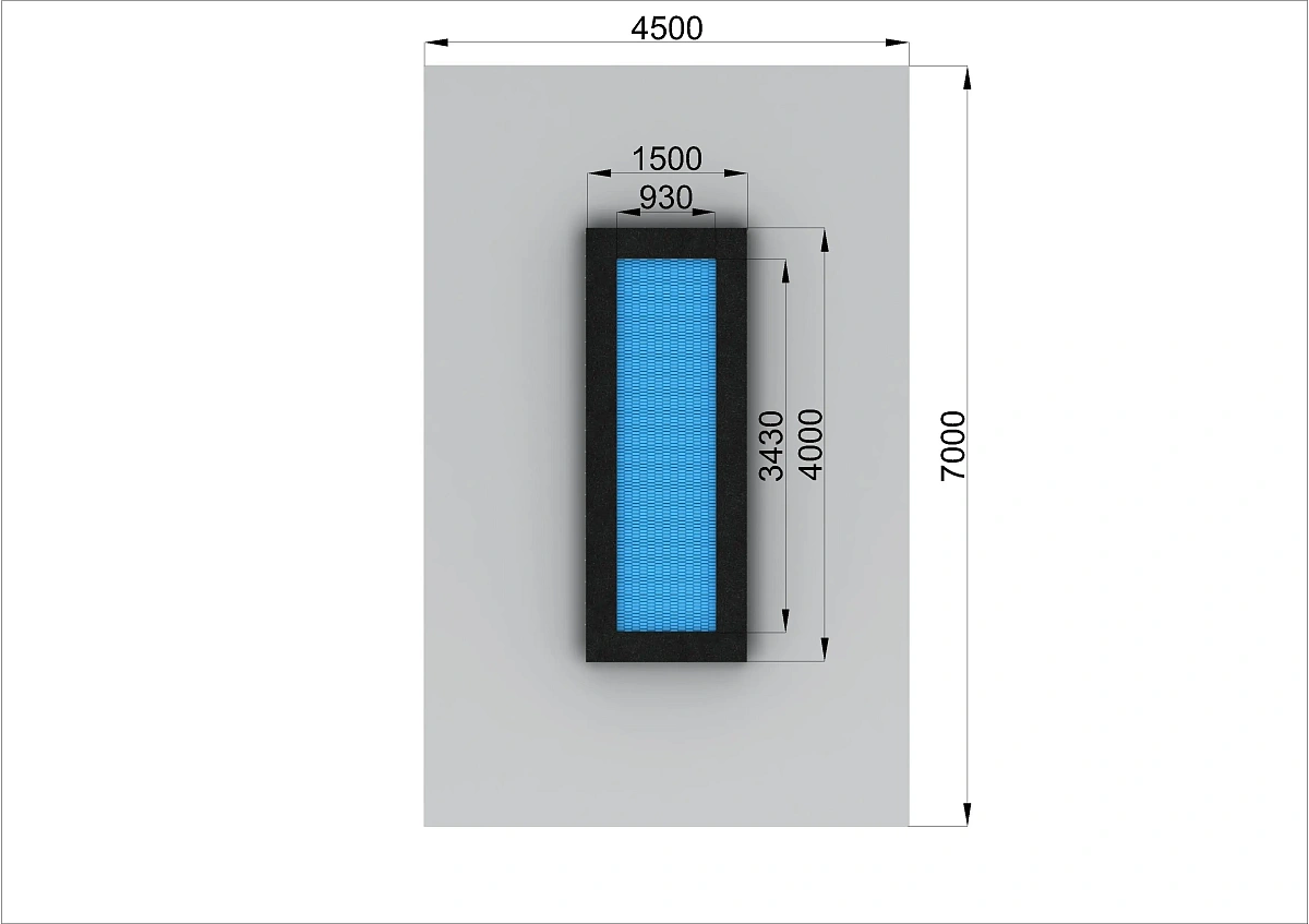 Батутная дорожка 4м